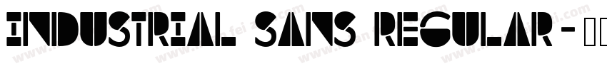 Industrial Sans Regular字体转换
